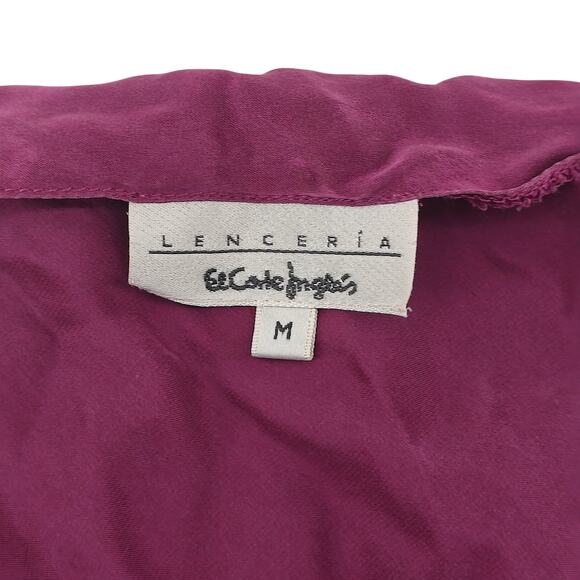 El Corete Ingles Purple Silk Negligee Lingerie Women's Medium - Picture 2 of 5